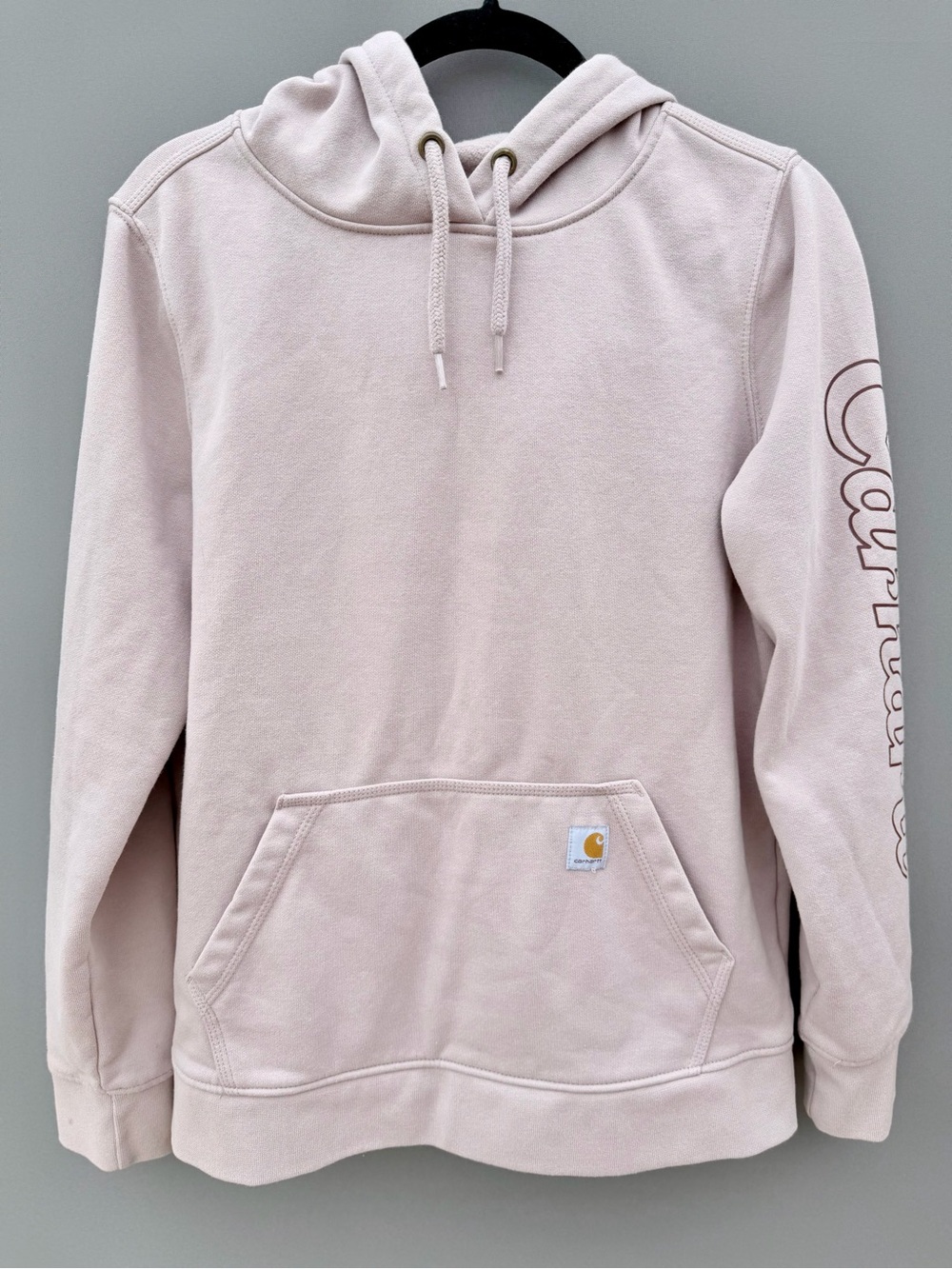 Carhartt Women’s Relaxed Fit Pink Hoodie Sweatshirt Size M 8-10